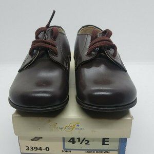 Start Rite Baby boys Shoe Dark Brown Leather Dress